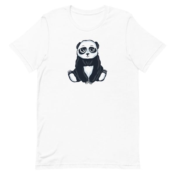 unisex-staple-t-shirt-white-front-6a19526c04383.jpg Cute Panda T-Shirt