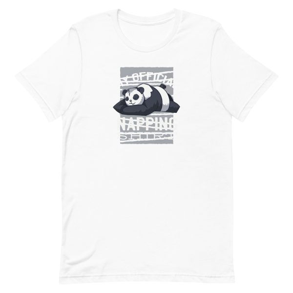 unisex-staple-t-shirt-white-front-6a195311087a4.jpg Napping Panda T-Shirt