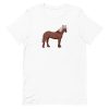 unisex-staple-t-shirt-white-front-6a19540da2188.jpg Horse Standing T-Shirt