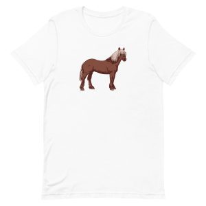 unisex-staple-t-shirt-white-front-6a19540da2188.jpg Horse Standing T-Shirt