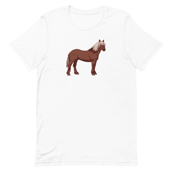 unisex-staple-t-shirt-white-front-6a19540da2188.jpg Horse Standing T-Shirt