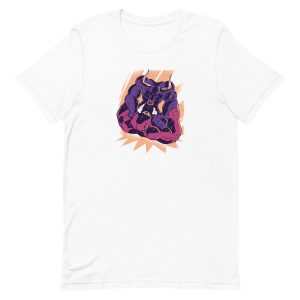 unisex-staple-t-shirt-white-front-6a195a3159b87.jpg Bull and Bear Fight T-Shirt