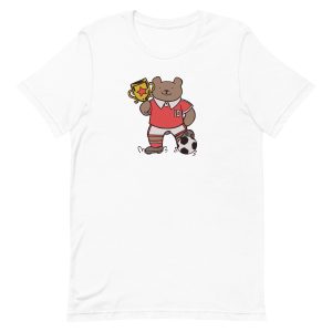 unisex-staple-t-shirt-white-front-6a195e8916554.jpg Football Bear T-Shirt