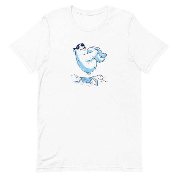 unisex-staple-t-shirt-white-front-6a195f6c00b96.jpg Polar Bear Jump T-Shirt