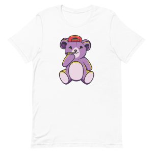 unisex-staple-t-shirt-white-front-6a19622914afe.jpg Teddy Bear Joint T-Shirt