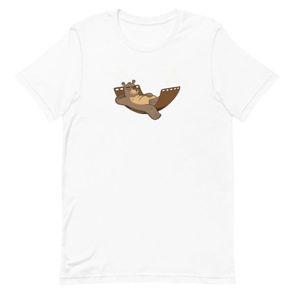 unisex-staple-t-shirt-white-front-6a19627281662.jpg Relaxing Bear T-Shirt