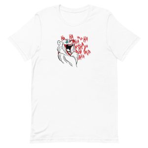 unisex-staple-t-shirt-white-front-6a19635149cc7.jpg Joker Bear T-Shirt