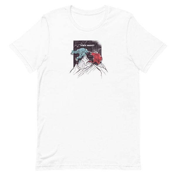 unisex-staple-t-shirt-white-front-6a1965d0da5e1.jpg Stock Market Bear Bull T-Shirt