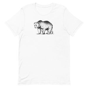 unisex-staple-t-shirt-white-front-6a196a1f18c45.jpg Grizzly Bear T-Shirt