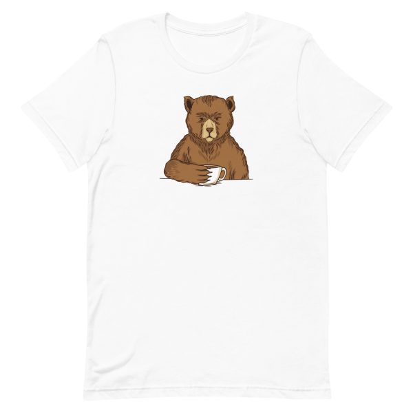 unisex-staple-t-shirt-white-front-6a196aad31e33.jpg Coffee Bear T-Shirt
