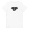 unisex-staple-t-shirt-white-front-6a196e265703e.jpg African Elephant Mandala T-Shirt