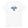 unisex-staple-t-shirt-white-front-6a197571ad91f.jpg Elephant Head T-Shirt