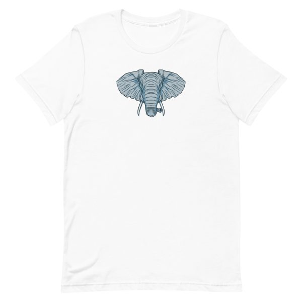 unisex-staple-t-shirt-white-front-6a197571ad91f.jpg Elephant Head T-Shirt