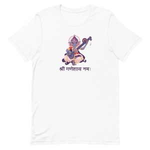 unisex-staple-t-shirt-white-front-6a19774f97f16.jpg Ganesha T-Shirt