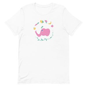 unisex-staple-t-shirt-white-front-6a19825a0e03f.jpg Vegan Elephant T-Shirt