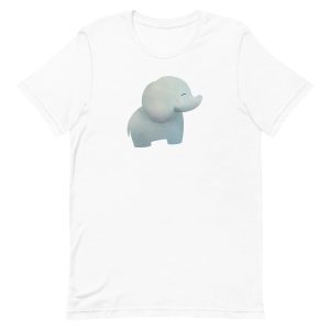 unisex-staple-t-shirt-white-front-6a19848ff0372.jpg Cute Elephant T-Shirt