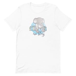 unisex-staple-t-shirt-white-front-6a1984d80136b.jpg Elephant Cartoon T-Shirt