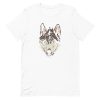 unisex-staple-t-shirt-white-front-6a1985f916a83.jpg Wolf Face T-Shirt