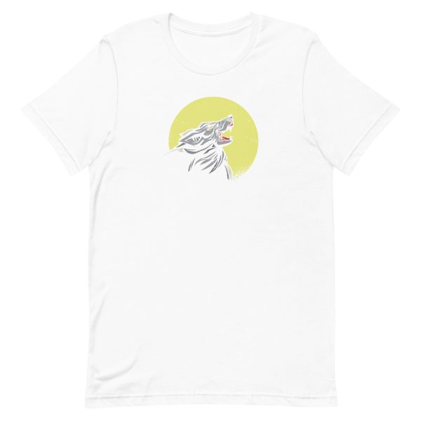 unisex-staple-t-shirt-white-front-6a19887277e59.jpg Howling Wolf T-Shirt