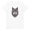 unisex-staple-t-shirt-white-front-6a19898ab346d.jpg Wolf Head T-Shirt