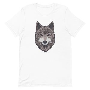 unisex-staple-t-shirt-white-front-6a19898ab346d.jpg Wolf Head T-Shirt