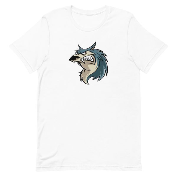 unisex-staple-t-shirt-white-front-6a198b9a2749b.jpg Wolf Cartoon T-Shirt