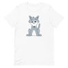 unisex-staple-t-shirt-white-front-6a198df1aad09.jpg Cute Wolf T-Shirt