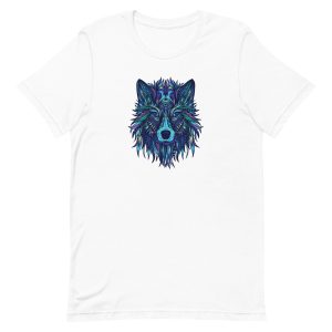 unisex-staple-t-shirt-white-front-6a198f81ab0e2.jpg Wolf Illustration T-Shirt