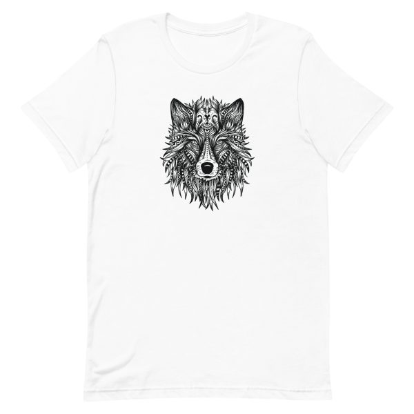 unisex-staple-t-shirt-white-front-6a198fe6aa209.jpg Wolf Head T-Shirt