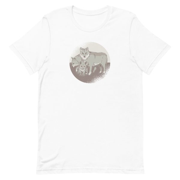 unisex-staple-t-shirt-white-front-6a1a9cb16af88.jpg Wolf Family T-Shirt