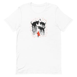 unisex-staple-t-shirt-white-front-6a1ac88d1492a.jpg Red Riding Hood T-Shirt