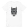 unisex-staple-t-shirt-white-front-6a1aca2d38b27.jpg Tribal Fox T-Shirt