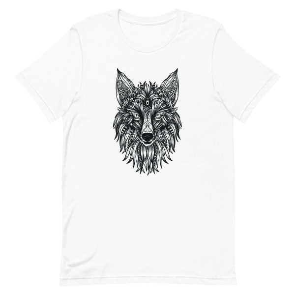 unisex-staple-t-shirt-white-front-6a1aca2d38b27.jpg Tribal Fox T-Shirt