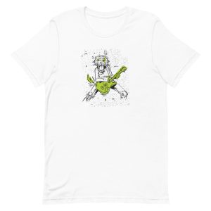 unisex-staple-t-shirt-white-front-6a1accbf7d83a.jpg Guitar Tiger T-Shirt