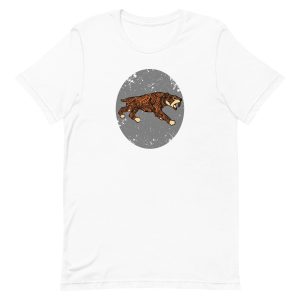 unisex-staple-t-shirt-white-front-6a1acda4bf951.jpg Sabertooth Tiger Mandala Style T-Shirt