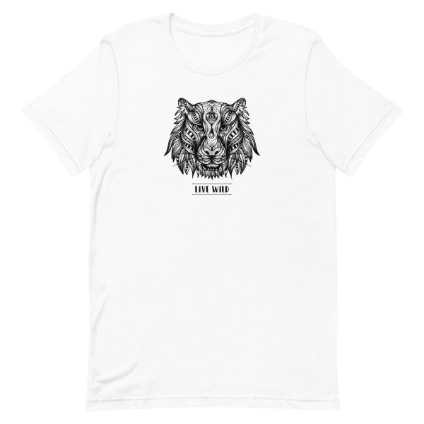 unisex-staple-t-shirt-white-front-6a1acdfa94420.jpg Mandala Tiger T-Shirt