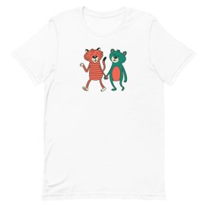 unisex-staple-t-shirt-white-front-6a1ad0354493c.jpg Bear and Tiger T-Shirt