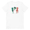 unisex-staple-t-shirt-white-front-6a1ad081e41e5.jpg Bear and Tiger Flowers T-Shirt