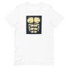 unisex-staple-t-shirt-white-front-6a1ad3b48b137.jpg Gorilla Chest T-Shirt