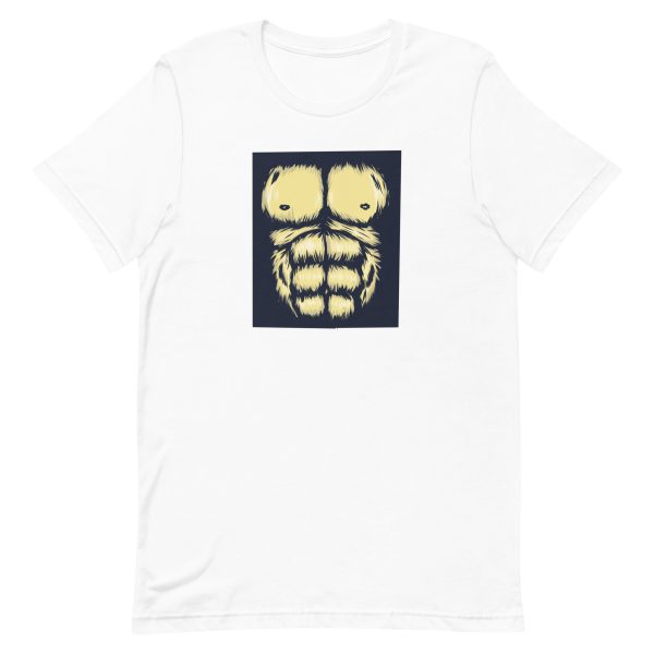 unisex-staple-t-shirt-white-front-6a1ad3b48b137.jpg Gorilla Chest T-Shirt