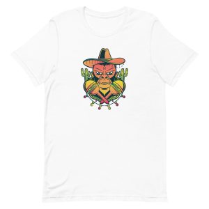 unisex-staple-t-shirt-white-front-6a1ad8c3f3ffd.jpg Mexican Gorilla T-Shirt