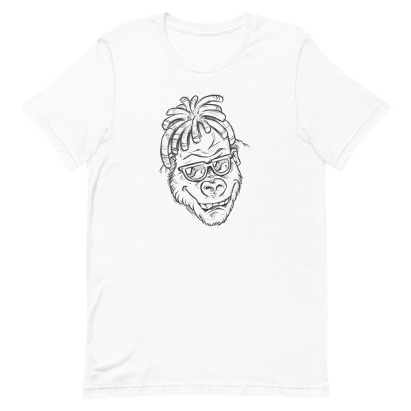 unisex-staple-t-shirt-white-front-6a1ada22a5423.jpg Gorilla Hand Drawn T-Shirt