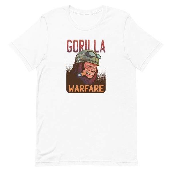 unisex-staple-t-shirt-white-front-6a1adafae5310.jpg Gorilla Warfare T-Shirt