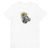 unisex-staple-t-shirt-white-front-6a1aee454aff8.jpg Monkey Dumbbell T-Shirt