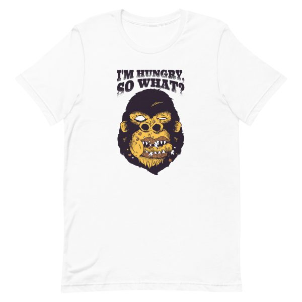 unisex-staple-t-shirt-white-front-6a1aeef165272.jpg Gorilla Hungry T-Shirt