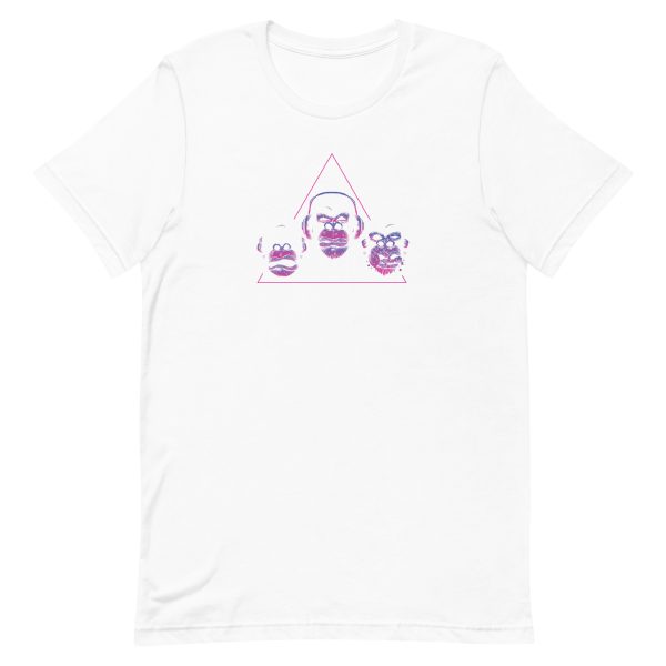 unisex-staple-t-shirt-white-front-6a1aef3736d3f.jpg Monkey Heads T-Shirt