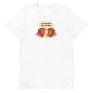 unisex-staple-t-shirt-white-front-6a1af1efb13f0.jpg Funny Lions T-Shirt