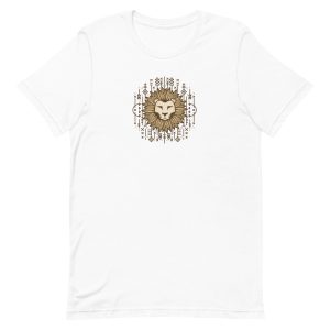 unisex-staple-t-shirt-white-front-6a1af2fe1455a.jpg Lion Illustration T-Shirt