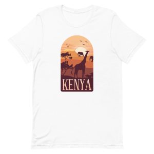 unisex-staple-t-shirt-white-front-6a1af5d0eed7f.jpg Kenya Savannah T-Shirt