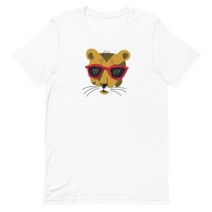 unisex-staple-t-shirt-white-front-6a1afde740154.jpg Cool Mountain Lion T-Shirt